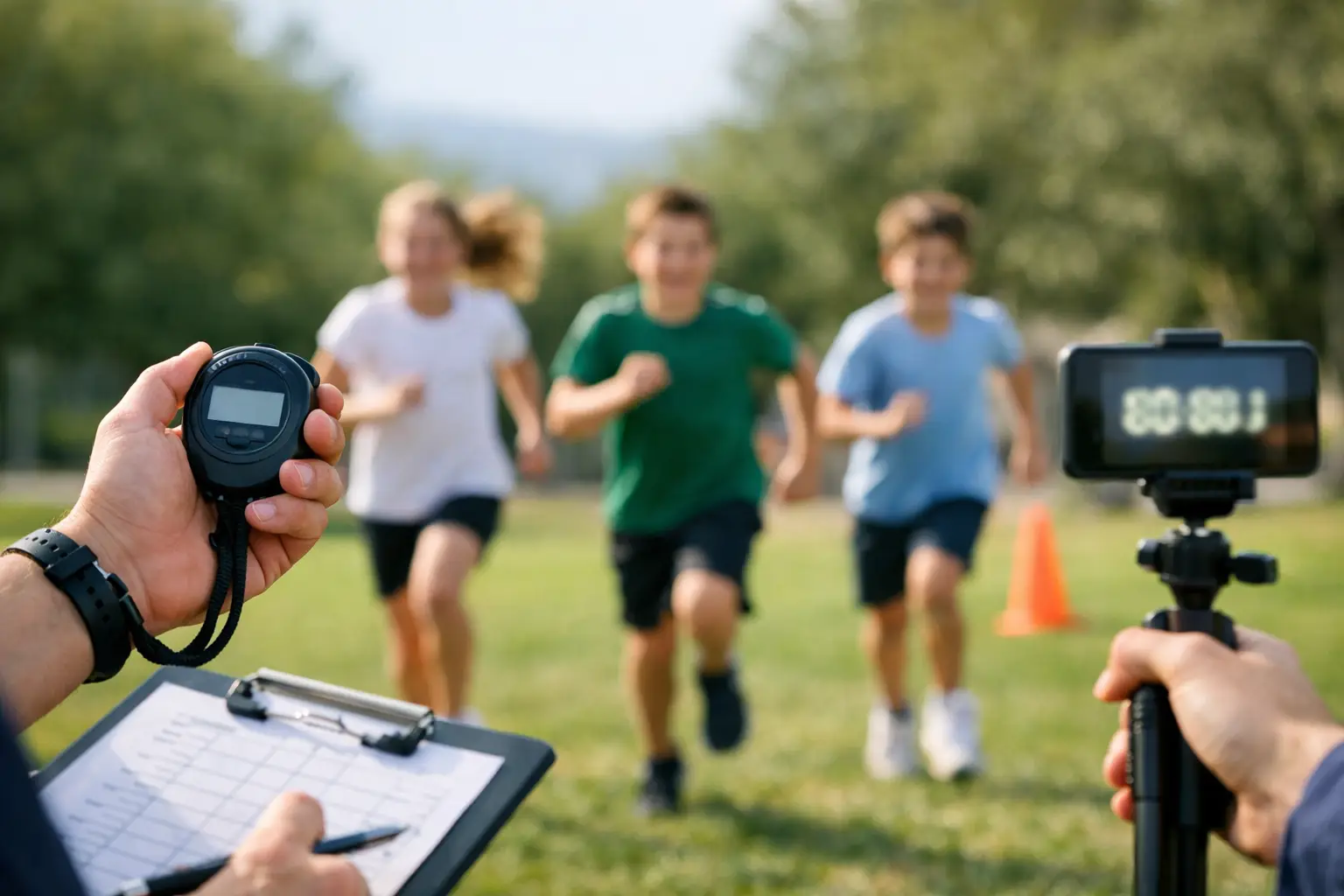 Zeitmessung Schullauf organisieren ohne Stress
