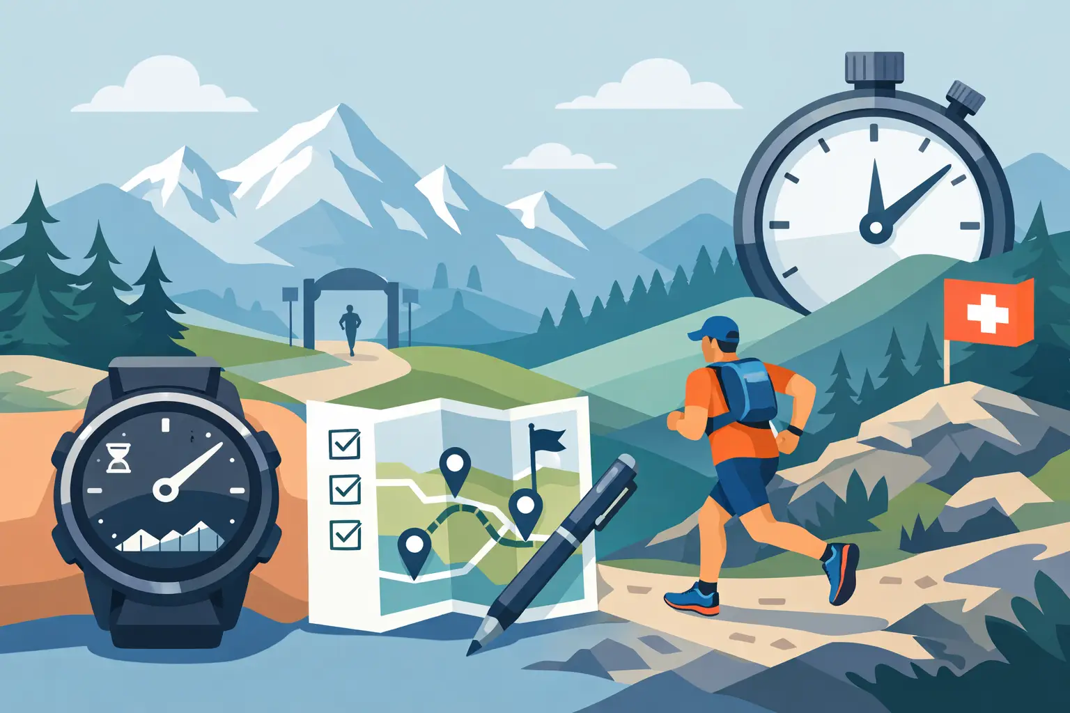 Zeitmessung Ultra Lauf Schweiz richtig planen