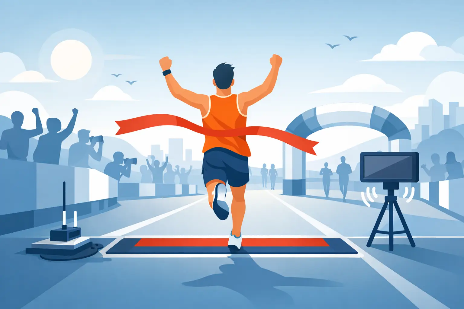 Zieleinlauf bei Laufevents messen ohne Stress