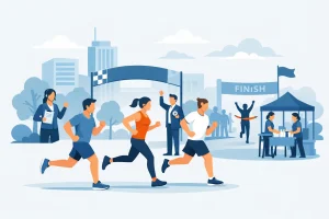 Ein praktisches Beispiel für einen Firmenlauf-Ablauf