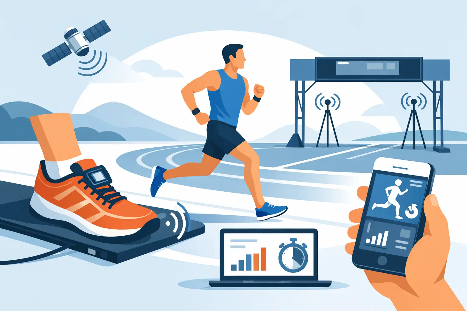 Erfahrungen mit mobilen Zeitmesssystemen im Lauf