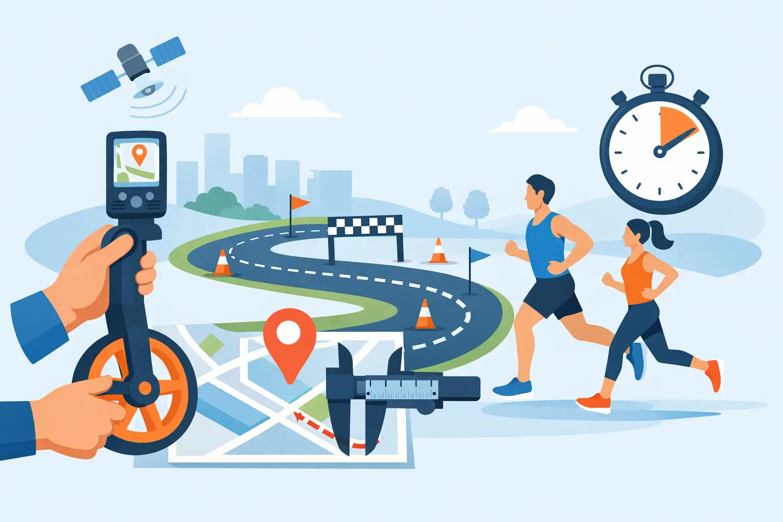 Laufstrecke korrekt vermessen für faire Läufe